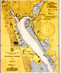 Providence Harbor Nautical Chart - 1945