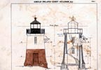 Plan of Gould Island Light - 1888