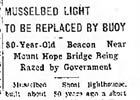 Musselbed Shoals Lighthouse Newspaper Articles