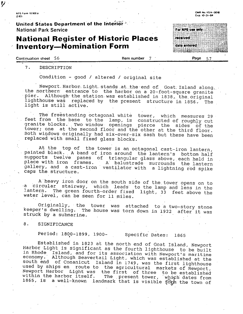 National Register of Historic Places Inventory Nomination Form - page 2