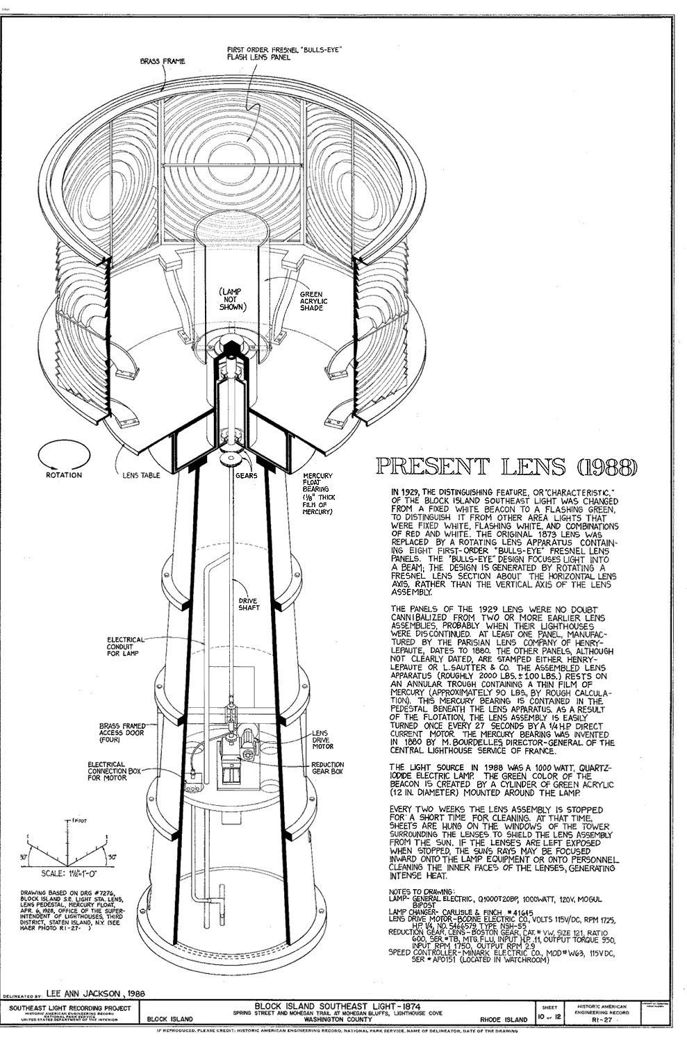 Block Island Southeast Lighthouse's 1929 First Order Frensel Lens