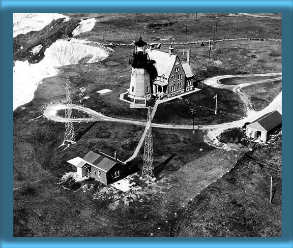  Aerial view of Block Island Southeast Lighthouse 1951