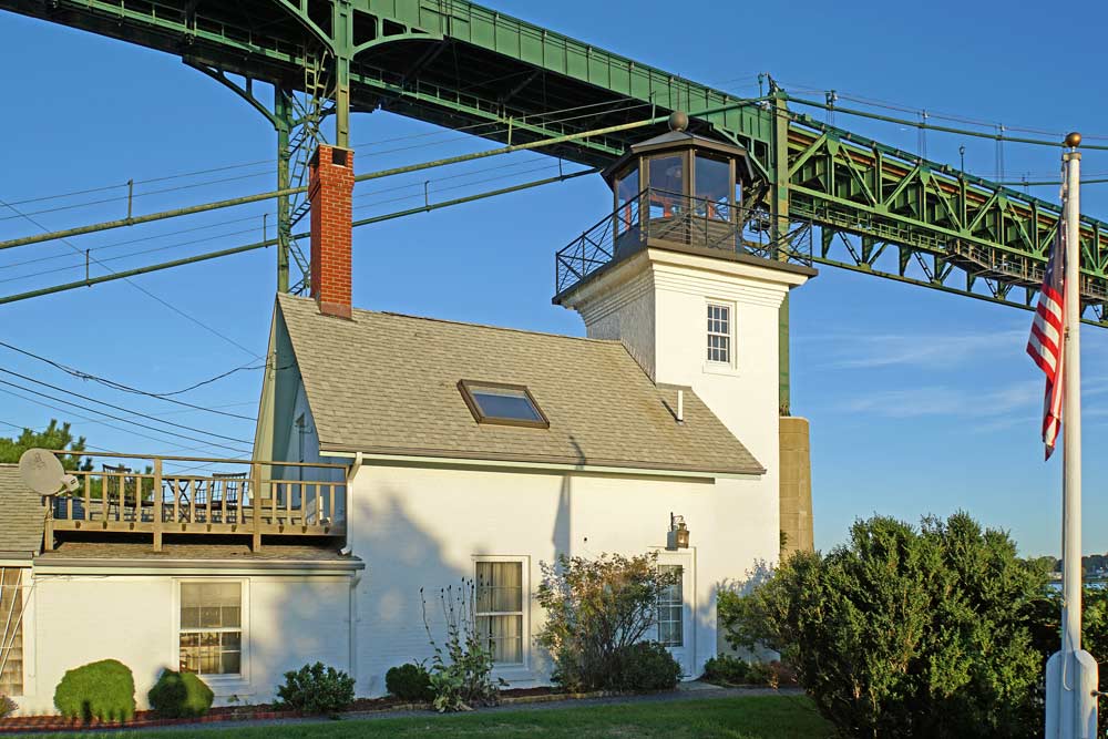 West Side of Bristol Ferry Lighthouse 2022 