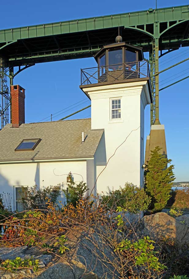 West Side of Bristol Ferry Lighthouse 2022 