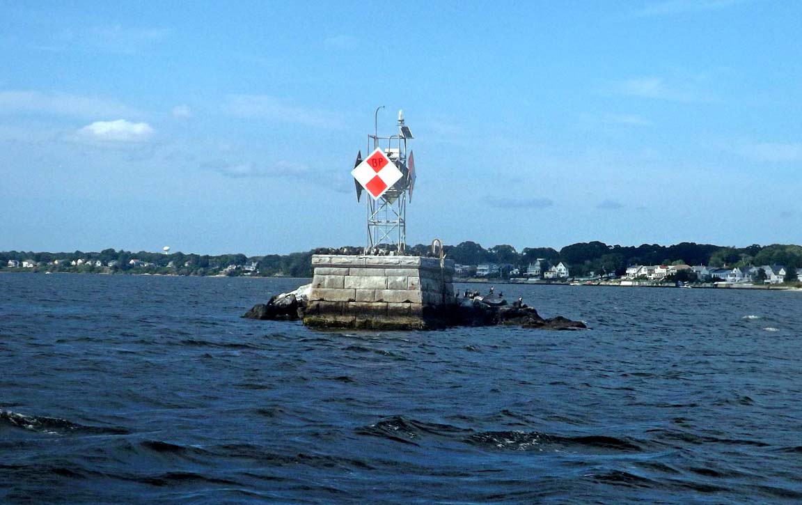 Bullock's Point Lighthouse's Base with Skeleton Tower