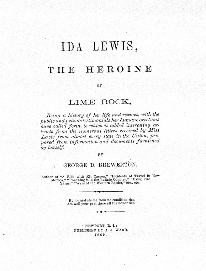 Ida Lewis the heroine of Lime Rock Title page