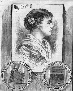 Frank Leslie's Illustrated Newspaper November 5, 1881- Ida Lewis