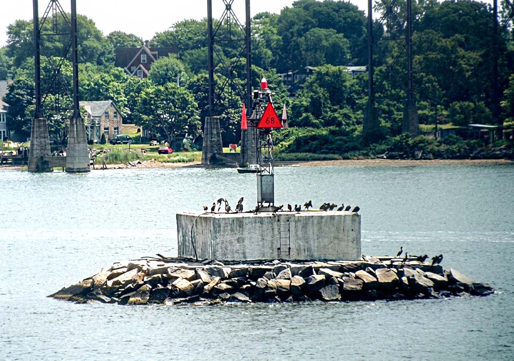 Musselbed Shoals Lighthouse's Base and Skeleton Tower