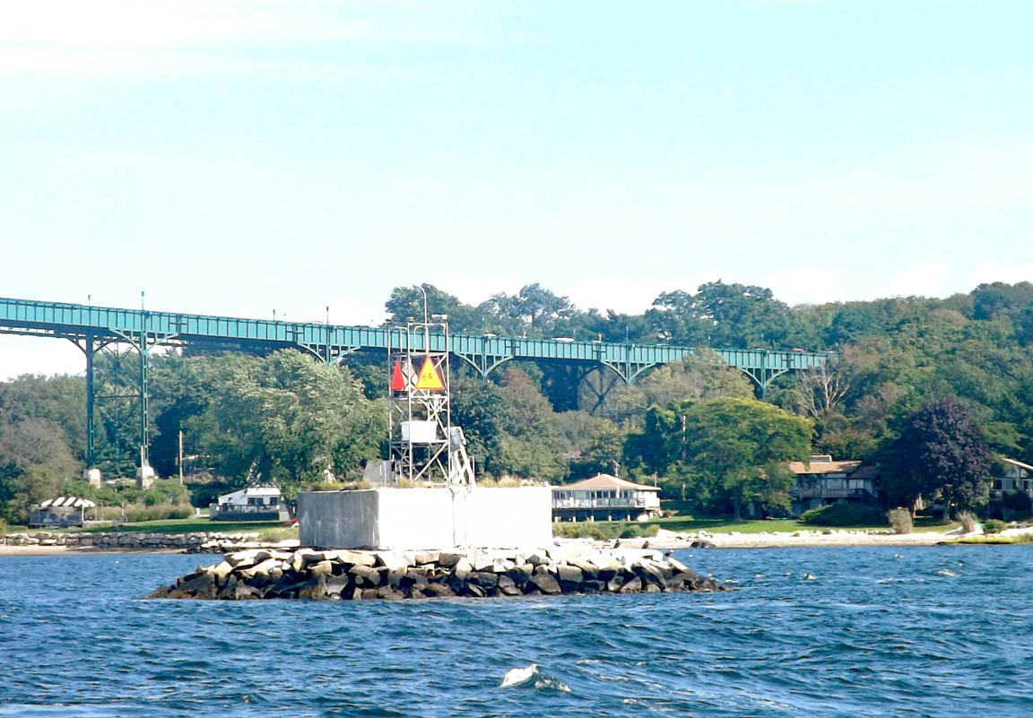 Musselbed Shoals Lighthouse's Base and Skeleton Tower