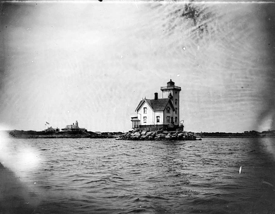 Poplar Point Lighthouse and Wickford Harbor Lighthouse