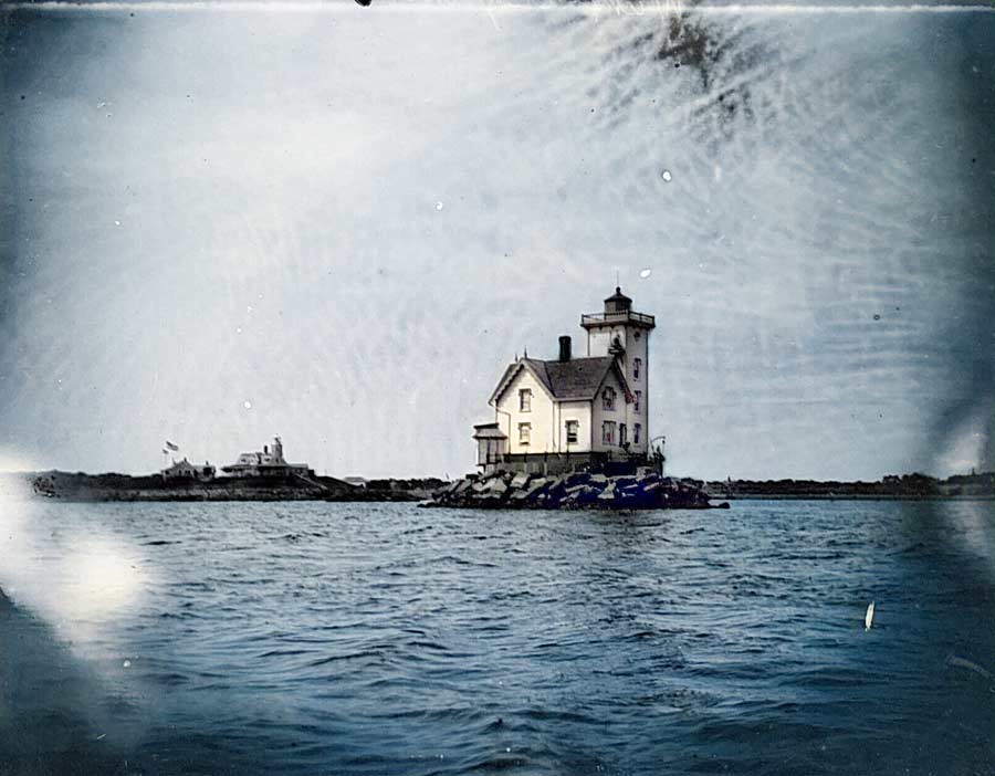 Poplar Point Lighthouse and Wickford Harbor Lighthouse
