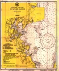 Wickford Harbor Nautical Chart - 1942