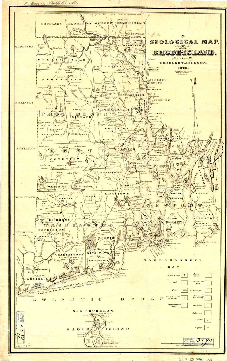 A geological map of Rhode-Island - 1840