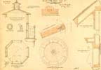 Details of Lantern and House Plan for the 1855 Bristol Ferry Lighthouse