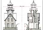 Side Views of Bullock's Point Lighthouse - 1875