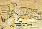 Map of Conanicut Island, Rhode Island in Narragansett Bay - 1875