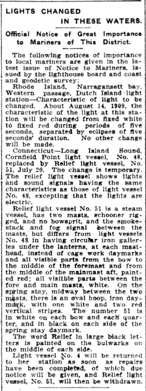 LIGHTS CHANGED IN THESE WATERS.