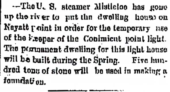 The U.S. steamer Mistletoe ...