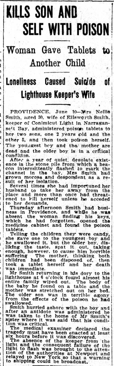 KILLS SON AND SELF WITH POISON