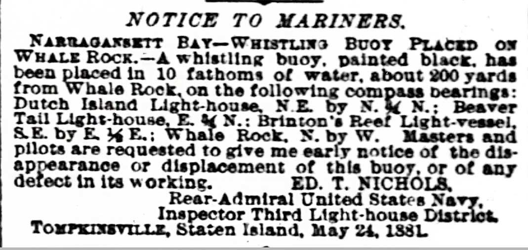 NOTICE TO MARINERS