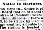 Pomham Rocks Harbor Lighthouse Newspaper Articles