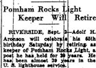 Pomham Rocks Harbor Lighthouse Newspaper Articles