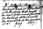 Notation on David Melville's Plan of the 1754 Beavertail Lighthouse