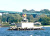 Musselbed Shoals Lighthouse's Base and Skeleton Tower