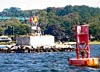 Musselbed Shoals Lighthouse's Base and Skeleton Tower