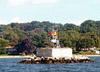 Musselbed Shoals Lighthouse's Base and Skeleton Tower