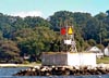 Musselbed Shoals Lighthouse's Base and Skeleton Tower