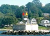 Musselbed Shoals Lighthouse's Base and Skeleton Tower