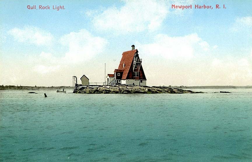 Gull Rocks Lighthouse Postcard