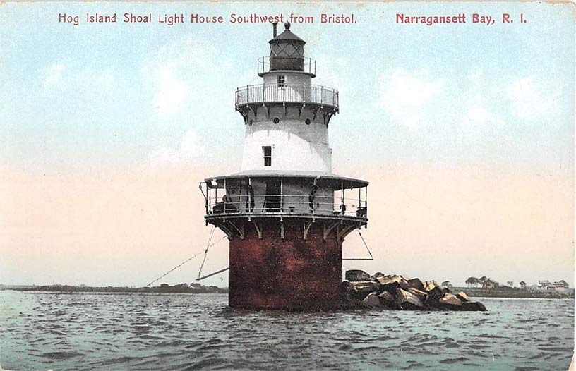 Hog Island Shoal lighthouse Postcard