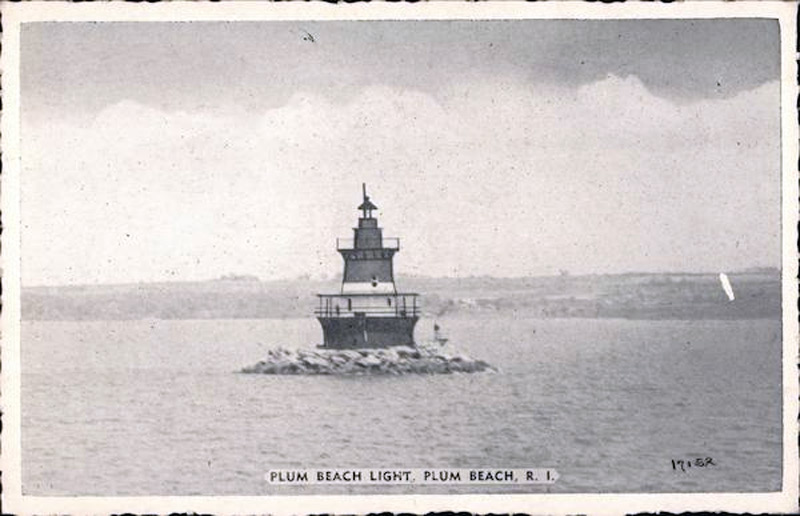 Plum Beach Lighthouse Postcard 