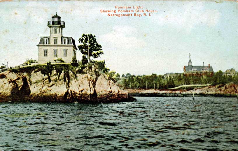 Pomham Rock Lighthouse Postcard