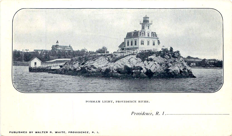 Pomham Rock Lighthouse Postcard