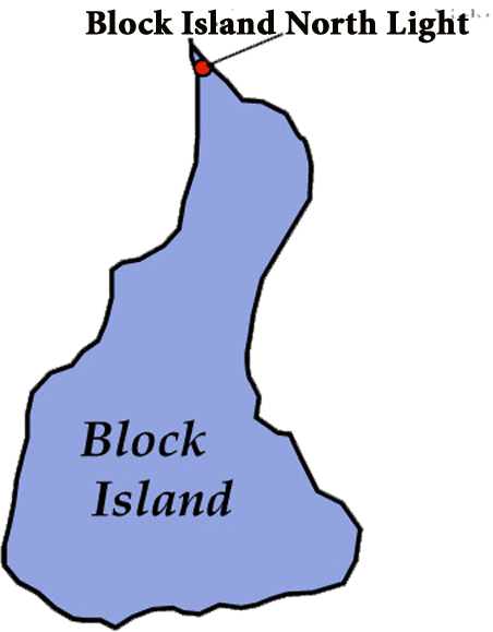 Location of Block Island North Light