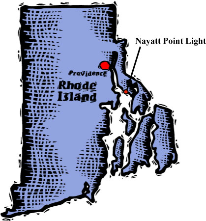 Location of Nayatt Point Light